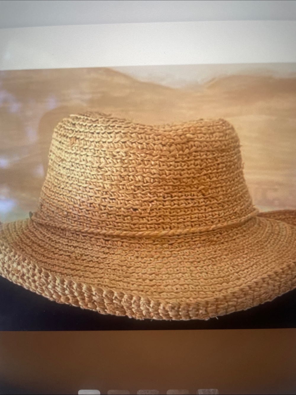 The Scala Collection Woven Straw Sun Hat - Natural Tan - Picture 2 of 6